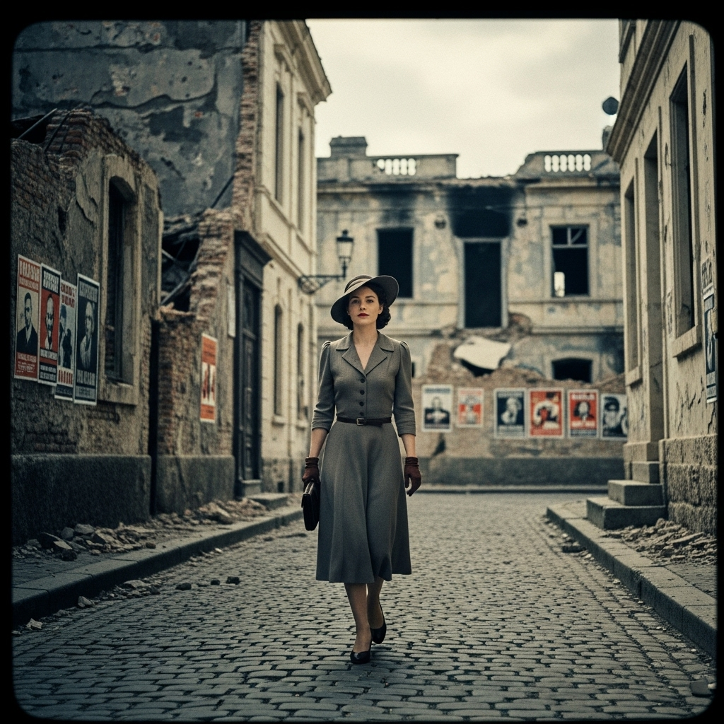 Elegancja w cieniu wojny: moda lat 40.